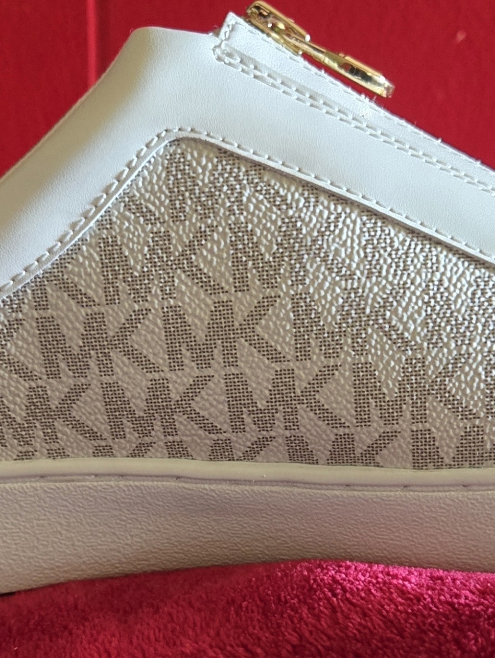 MK Leather Shoes W/Gold Zip. BN No Box. These Were a gift. Authentic! - Picture 3 of 7